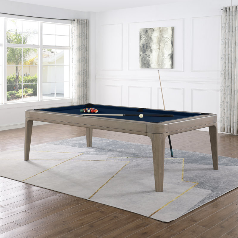 Playcraft Boca 8' Slate Pool Table with Professional Installation Included, Navy Blue, Dining Top Not Included