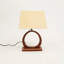Lampe de table | Lampe de table artisanale faite à la main avec base en bois - 15 x 10 x 21 po