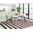 Wester Hand Woven Cotton Striped Rug-633421203