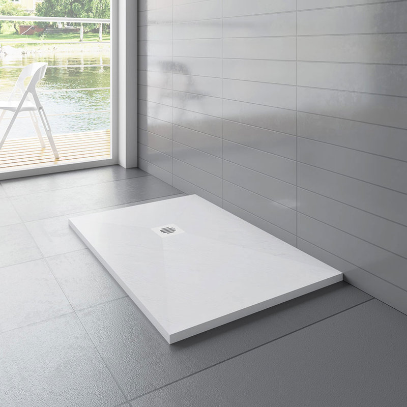 Kordt W 30mm D Rectangular Shower Tray, 80cm H x 170cm W x 3cm D