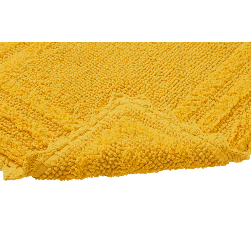 Jatia 100% Cotton Tufted 2 Piece Bathroom Rug Set, Reversible, Super Absorbent & Extra Soft Machine Washable Bath Rug Ideal for Shower & Tub Areas