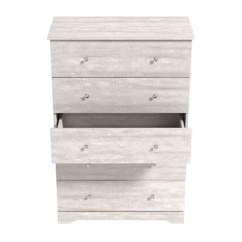 Commode 5 tiroirs Blaklee, Chêne gris cendré