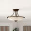 Rockwood Glass Semi Flush Mount-10996325