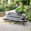 Ensemble de 4 chaises longues Ragena - noir