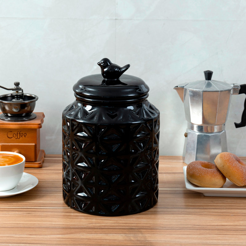 Red Barrel Studio Decorative Kitchen Canister Cookie Jar with Lid