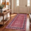 Tapis Montrose traditionnel à motif floral intégral, bleu marine, orange, or, vert, crème, ivoire, lavable à la machine, antidérapant, à poils courts, pour l'intérieur et l'extérieur, adapté aux animaux domestiques, idéal pour le salon, la chambre, la salle à manger, l'entrée, le couloir ou le bureau.-876091455