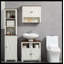 Ensemble de meuble-lavabo simple 23,50 po avec plateau en céramique Kristianna