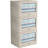 3 Pack Clothes Storage Bins Foldable Metal Frame Storage Box Stackable Linen Fabric Organizer Set With Carrying Handles And Clear Window-112728217-112728220