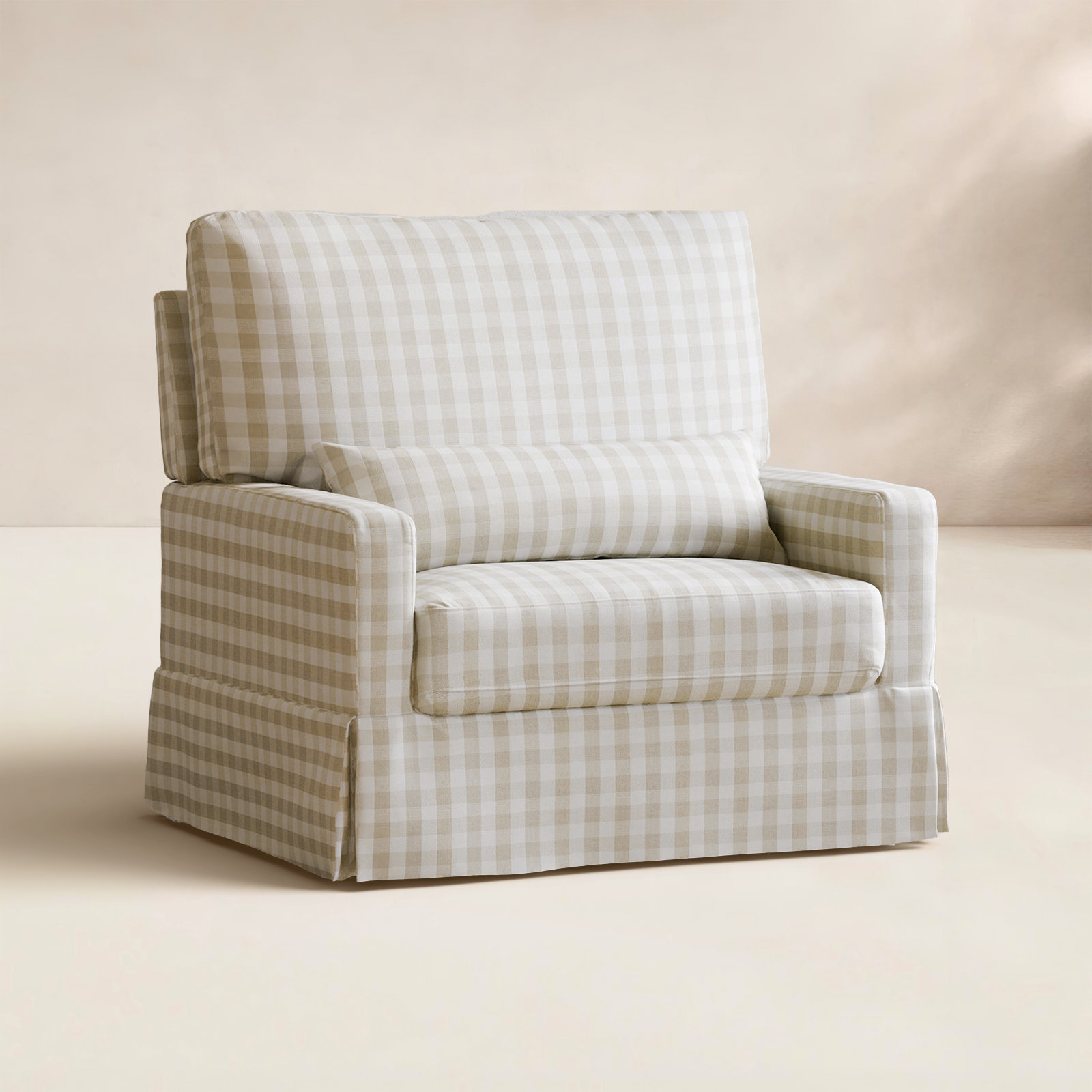 Crawford Swivel Glider, Tan