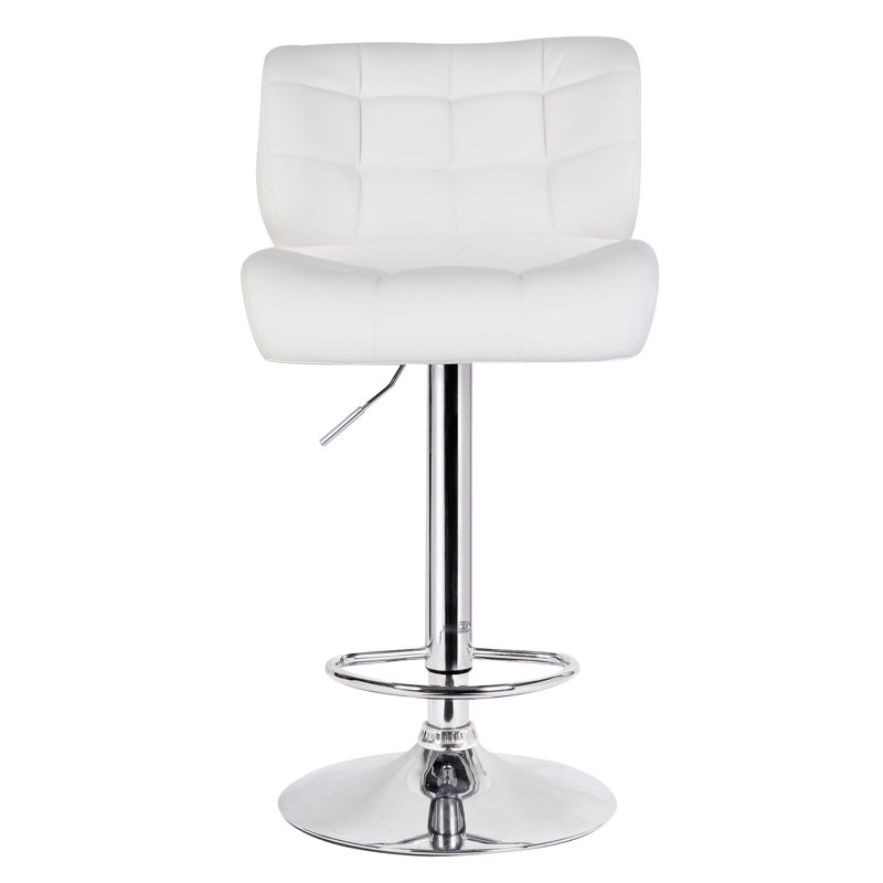 Tabouret de bar pivotant Blanchette, Blanc