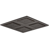 WaterTile Rain Overhead Showering Panel with 4 22-Nozzle Sprayheads
