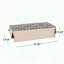Repose-pieds rectangulaire au design noir naturel