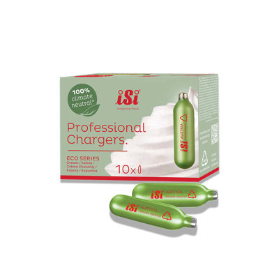 Isi North America Eco Series Green Whip Professional Chargers, 10-Pack -  070701
