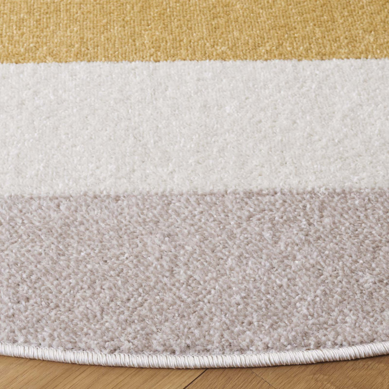 Makai Performance Abstract Rug, Round 6'7"