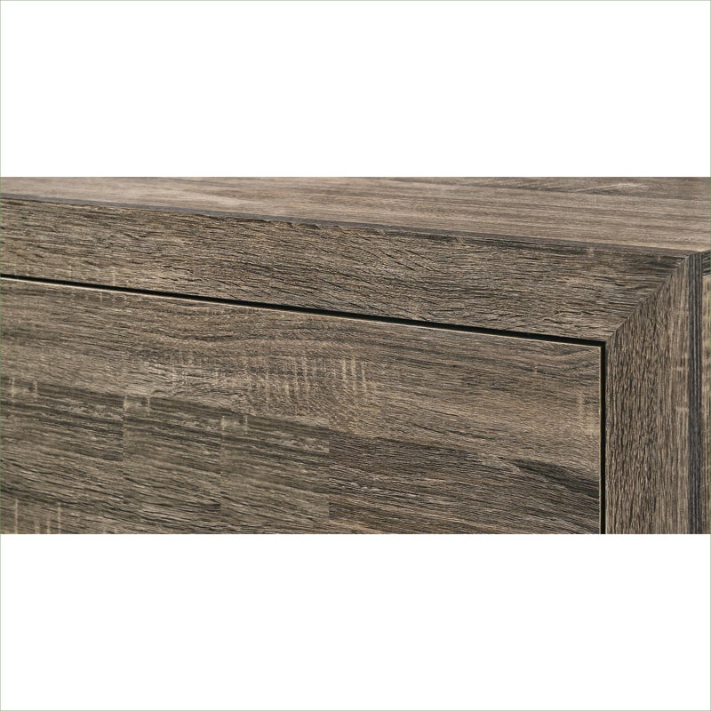 Grand lit à panneau en bois massif gris classique pour chambre principale et d'amis, style contemporain