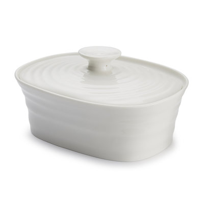 Sophie Conran, White - Covered Butter Dish