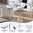 Modern Pu Leather Counter Height Bar Stools,Adjustable Swivel Bar stools With Metal Frame And Footrest For Counter Kitchen Island Dining Room-1405414697-1379274000