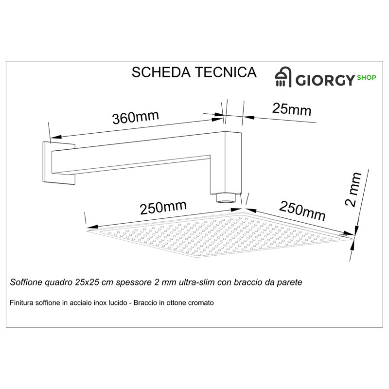 Ghiwa Dual Shower Head