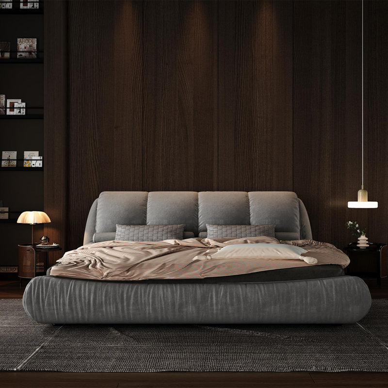 King Size Green Upholstered Platform Bed - Orren Ellis