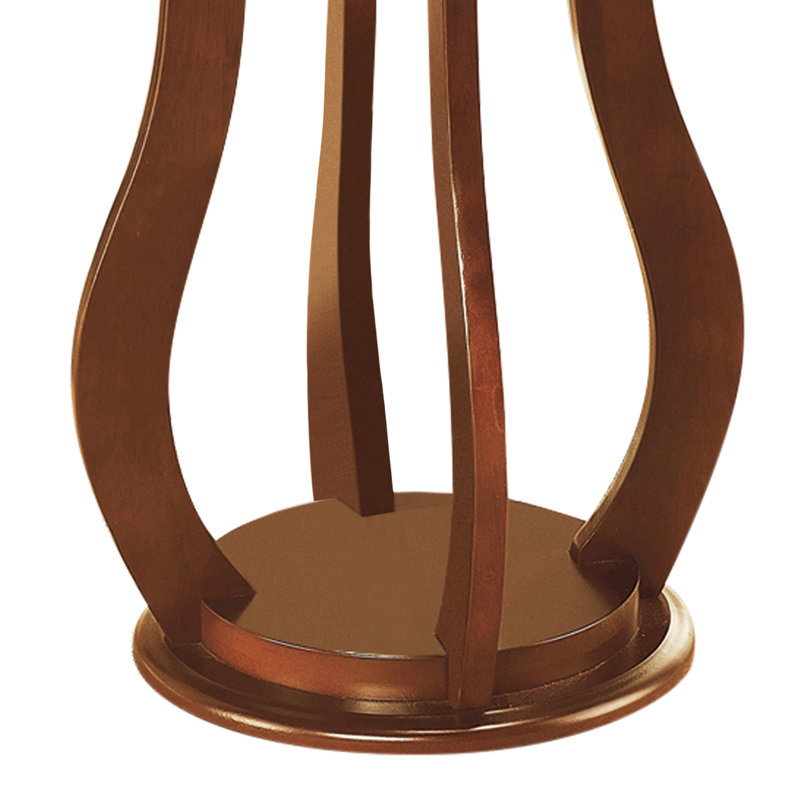 Table d'appoint brune séduisante avec finition en faux marbre pour le salon