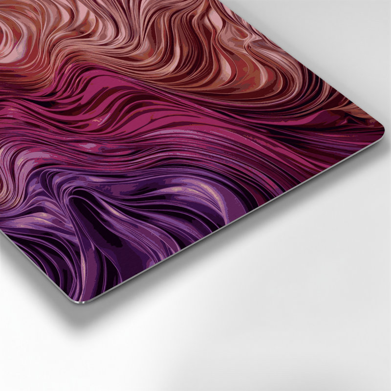 Gradient Abstract 24 Red Metal Wall Art