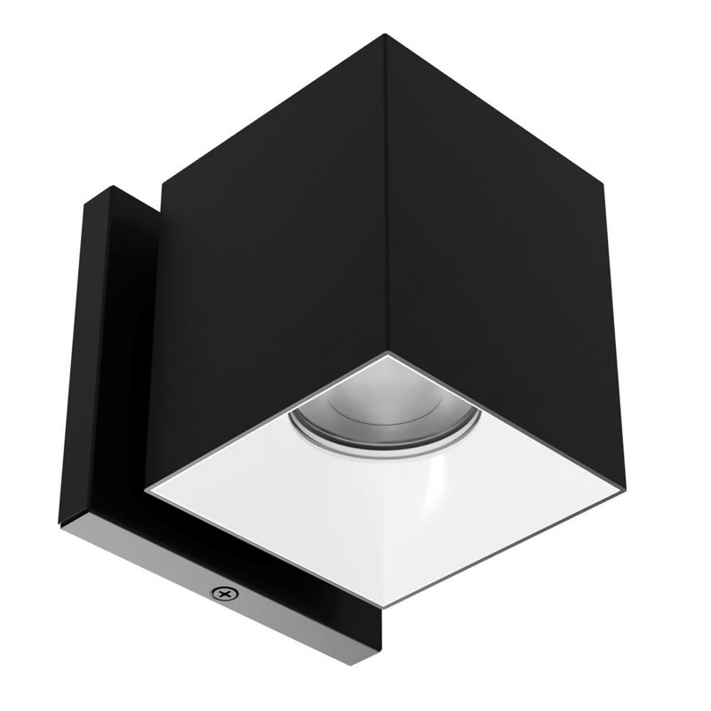 Zoron Dimmable LED Outdoor Square Wall Light With Color Temperature Switch (2700K/3000K/3500K/4000K/5000K), 45° Beam Angle