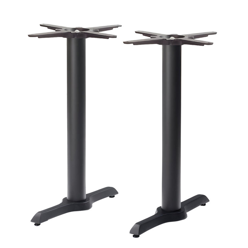 Set Of 2,H27.7 Cast Iron Table Base With "I" Type Table Feet , Table Leg Black