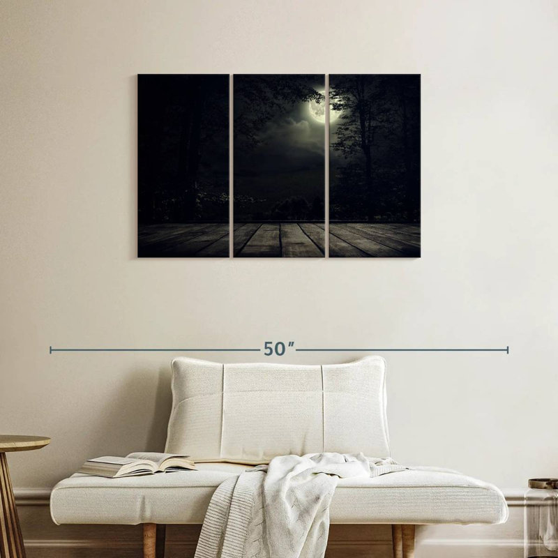 Marvelous Full Moon, 24" H x 38" W