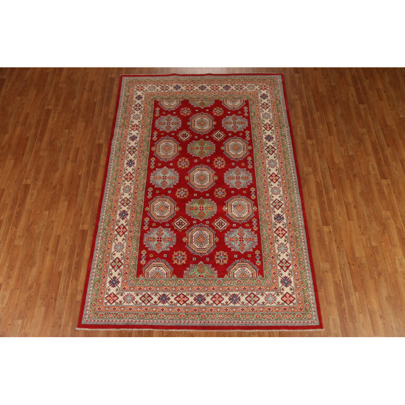 One-of-a-Kind 6'5'' X 9'6'' New Age Wool Area Rug in Red