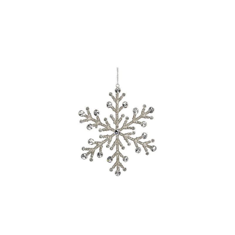 Ornement en flocons de neige Serene Spaces Living, paquet de 6