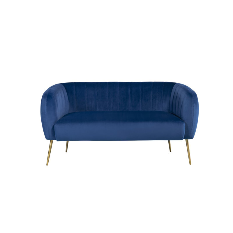 Aylin 2 Seater Sofa, Dark Blue