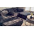 133" Sectional Boneless Couch for Living Room,Modern Modular Cloud Couch with Deep Seat,Upholstered Sleeper Sofa with 1 Ottoman,Convertible Folding Couches,No Assembly (Gray)-1189026971