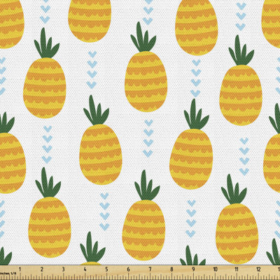 Chrisandra Tropical Fruit with Hearts Multi-Purpose Fabric