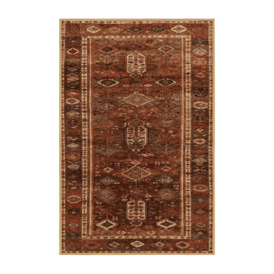 Machine Washable Turkish Brown Area Rug