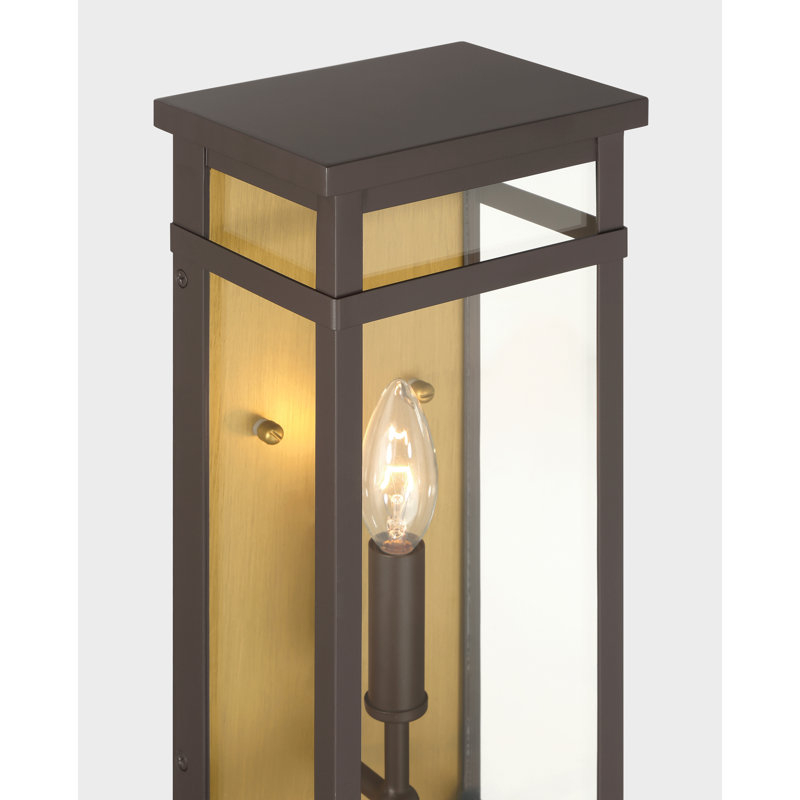 Applique murale d'extérieur 1 lumière Briarlane 14,5 "de haut, H 14,5 po x l 6 po x P 4,5 po, 1 lumière