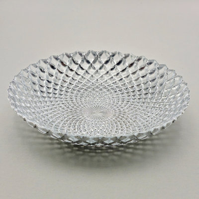 Mcclain Gilded Glass Soup Plate Silver