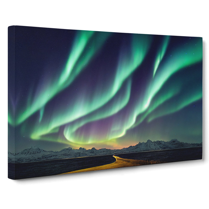 Enthralling Aurora Borealis - Wrapped Canvas Print, 50cm H x 76cm W x 3cm D
