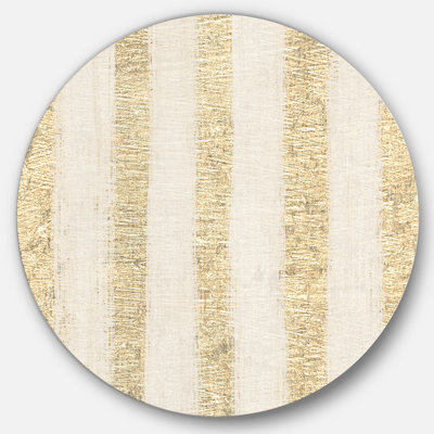 « gold glam rayures pattern »-impression sur cercle métallique