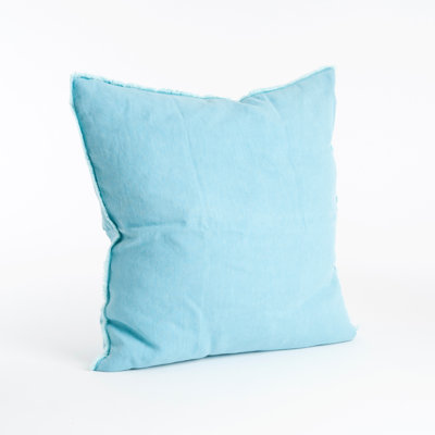 Graciella Collection Solid Colour Linen Reversible Throw Pillow
