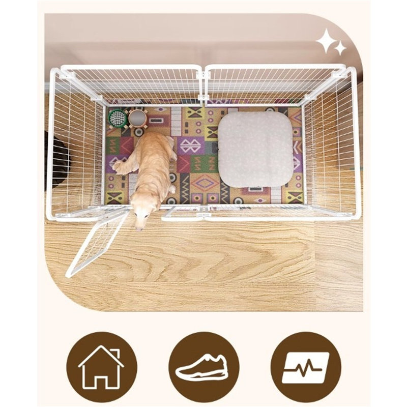 Panel Metal Exercise Pen, 23.62" H x 47.24" W x 23.62" D