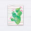 Art sur toile de cactus brillante Louden