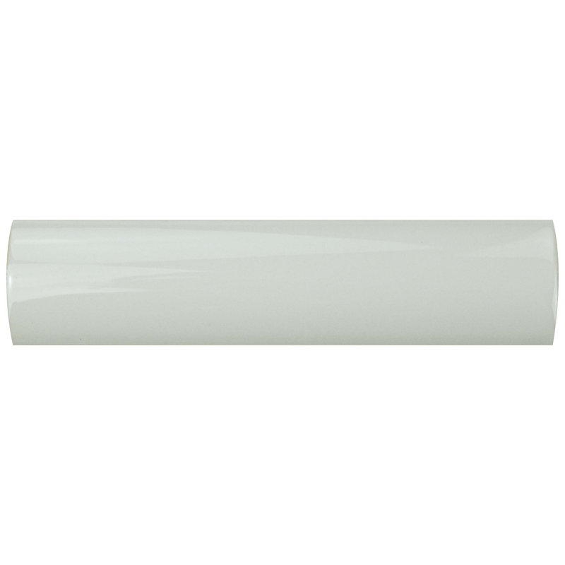 Novecento Cubrecantos 5.1" x 5.1" Glossy Ceramic Mudcap Tile Trim in White
