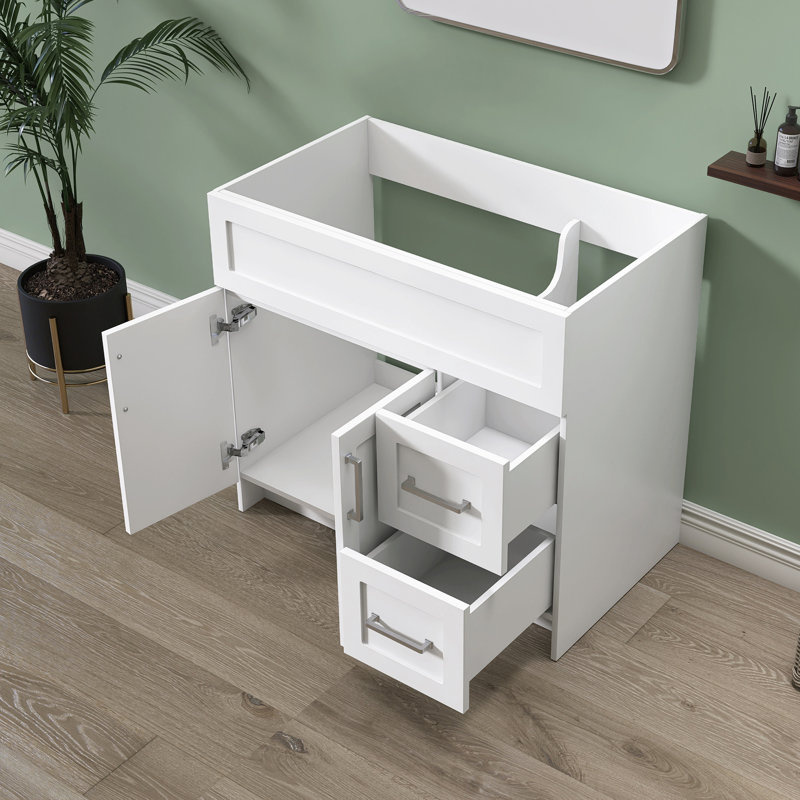 Armoire de salle de bain autoportante l 36 po x P 21,5 po x H 33,44 po, 36"