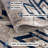 Rug Branch Nava 2' x 6' (2'3" x 5'11") Blue/Beige Southwestern Indoor Runner Rug, Contemporary, Low Pile, Stain-Resistant Hallway Carpet - Entryway, Mudroom, Bedroom, and Kitchen-1576486376