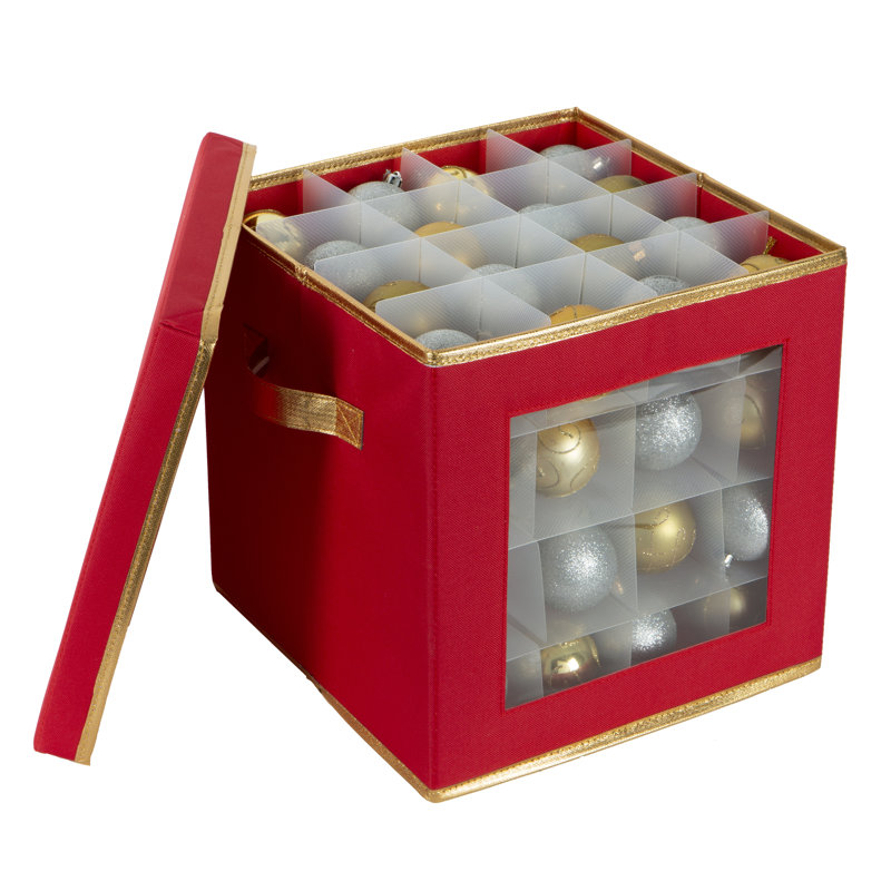 Rangement de 64 ornements pour les fêtes