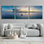 «Florida - Deerfield Beach 2» par Epic Portfolio, art mural en verre acrylique, ensemble de 3 pièces-1110917486