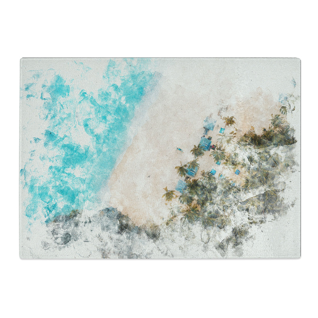Tempered Glass El Nido in the Philippines Chopping Board