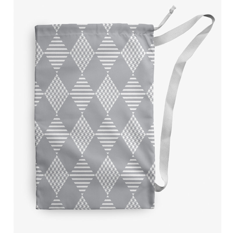 Fabric Laundry Bag with Handles, Medium (36" H x 28" W), Gray