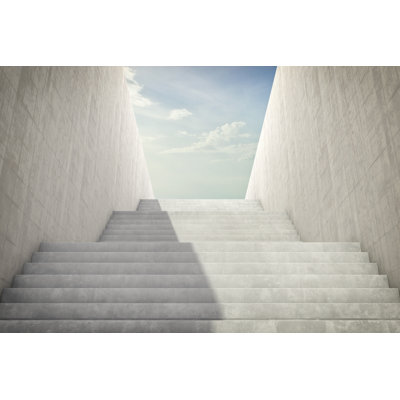 Stairs And Blue Sky by Imaginima - No Frame Art Prints on Canvas