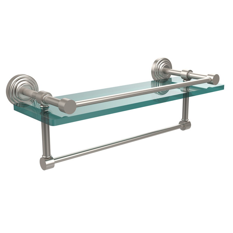 Tablette de rangement Beresford, Nickel satiné, H 5 po x l 16 po x P 5 po